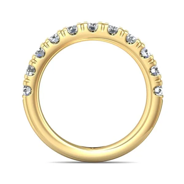 FlyerFit Micropave 18K Yellow Gold Wedding Band H-I SI1 Image 3 Diamond Source Jewelers Greenwood Village, CO