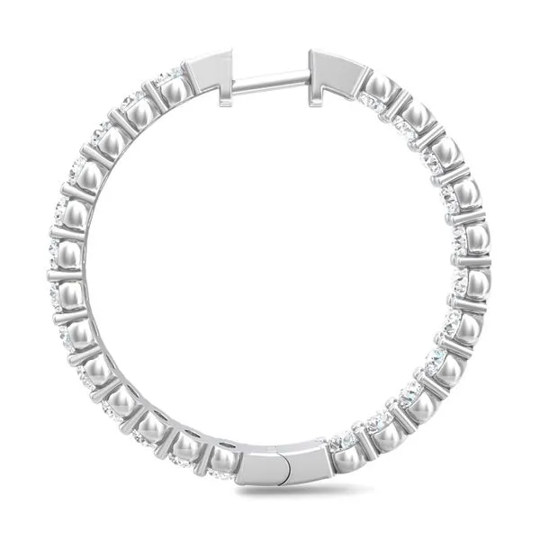 Martin Flyer Classic Diamond Earrings 14K White Gold Earring H-I I1 Image 3 Valentine's Fine Jewelry Dallas, PA