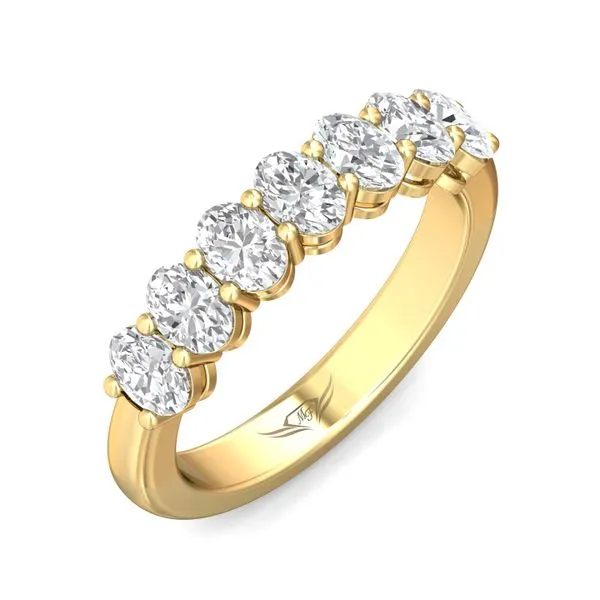 Martin Flyer Classic Diamond Bands 14K Yellow Gold Anniversary Band H-I SI1 Image 5 Valentine's Fine Jewelry Dallas, PA