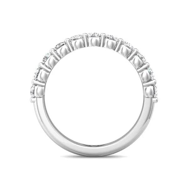 FlyerFit Channel/Shared Prong Platinum Wedding Band H-I SI1 Image 3 Valentine's Fine Jewelry Dallas, PA