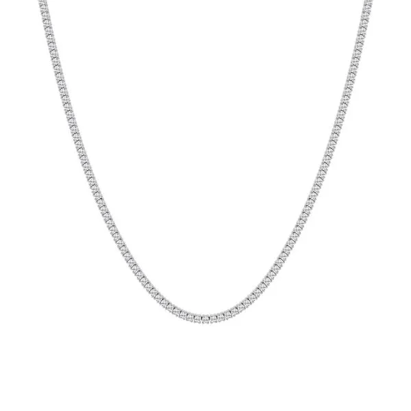 14K White Gold Tennis Necklace Necklaces Richard's Jewelry Berne, IN