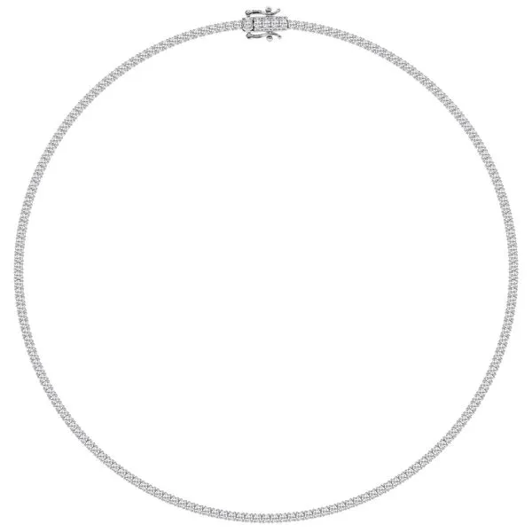 14K White Gold Tennis Necklace Necklaces Image 2 Richard's Jewelry Berne, IN