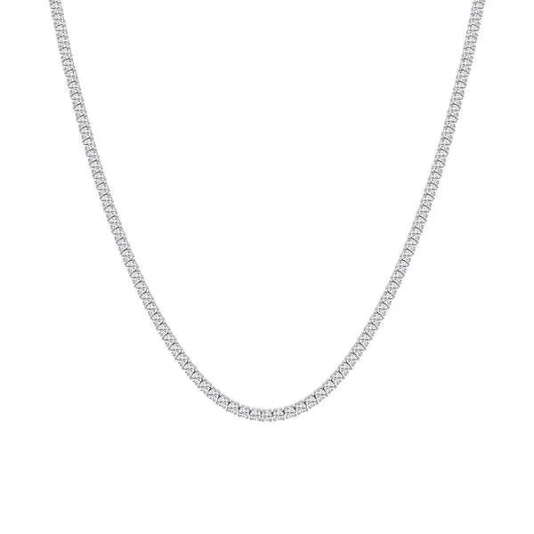 14K White Gold Tennis Necklace Necklaces Richard's Jewelry Berne, IN
