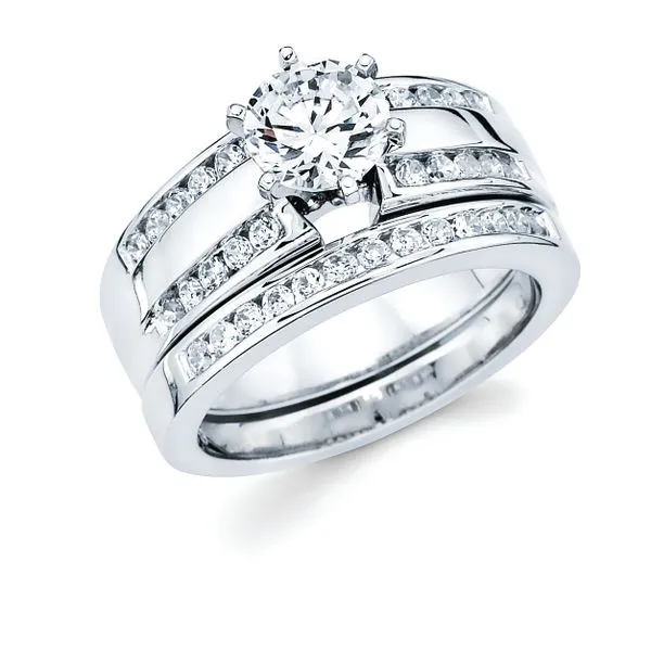 14k White Gold Bridal Set Pfaff Jewelers Grandville, MI