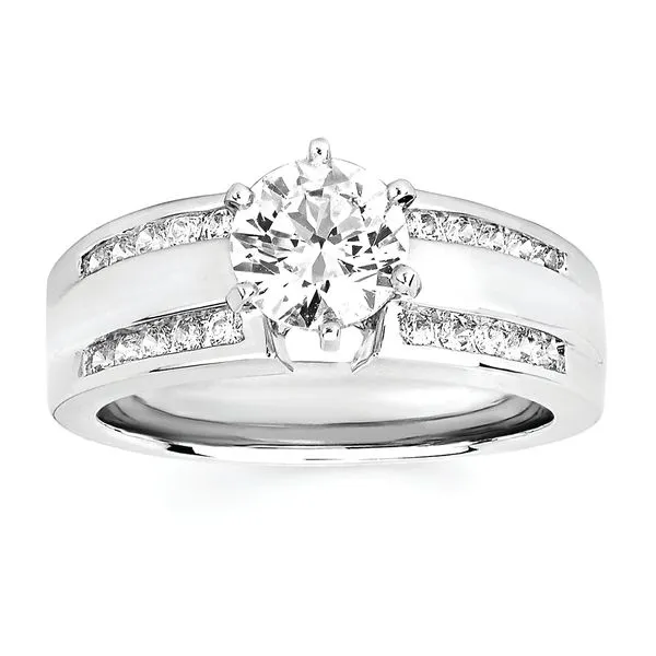 14k White Gold Bridal Set Image 2 Pfaff Jewelers Grandville, MI