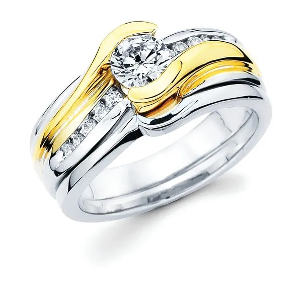 14k White & Yellow Gold Bridal Set Atlanta West Jewelry Douglasville, GA