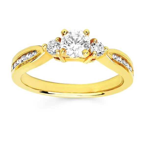 14k Yellow Gold Bridal Set Image 2 Whalen Jewelers Inverness, FL