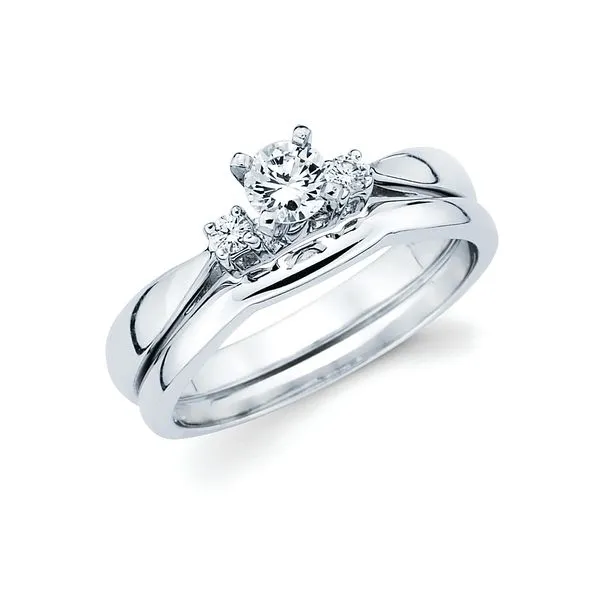 14k White Gold Bridal Set Engelbert's Jewelers, Inc. Rome, NY
