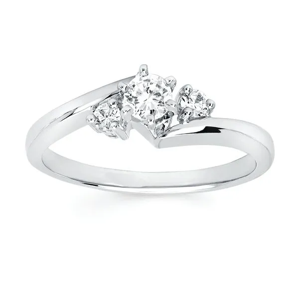 14k White Gold Bridal Set Image 2 Pfaff Jewelers Grandville, MI