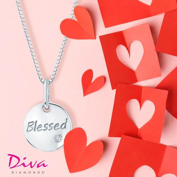 Sterling Silver Diamond Pendant Image 2 Whalen Jewelers Inverness, FL