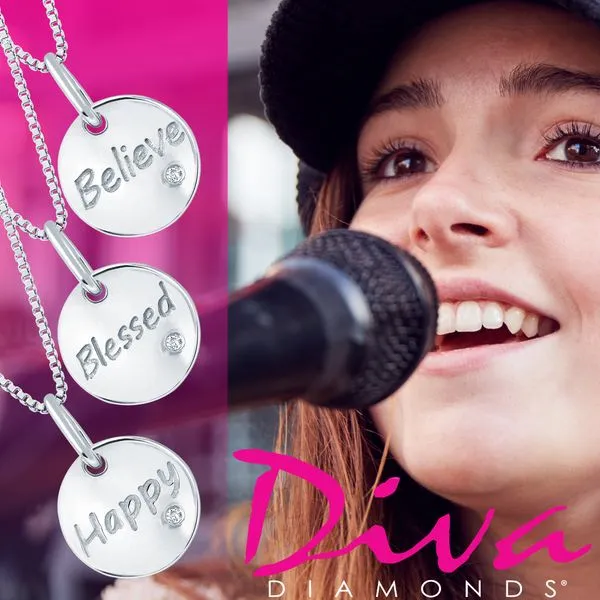 Sterling Silver Diamond Pendant Image 4 Whalen Jewelers Inverness, FL