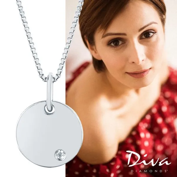 Sterling Silver Diamond Pendant Image 4 Pfaff Jewelers Grandville, MI