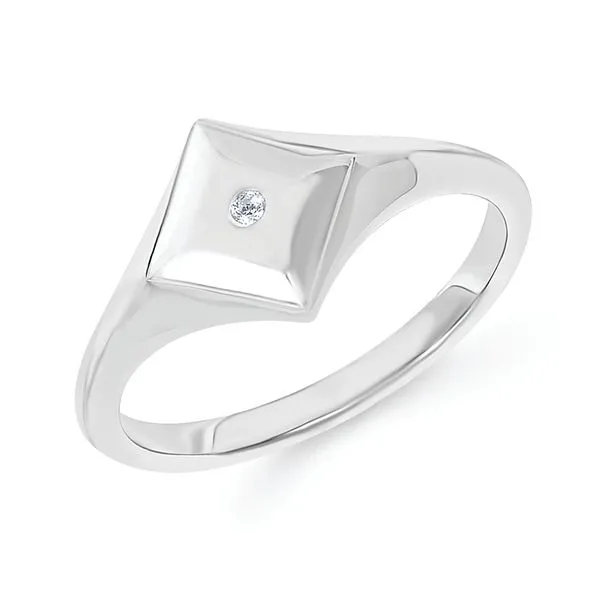 Sterling Silver Diamond Ring J. Meredith Jewelers Delafield, WI