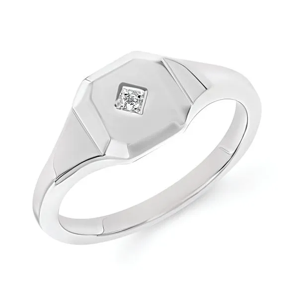 Sterling Silver Diamond Ring J. Meredith Jewelers Delafield, WI