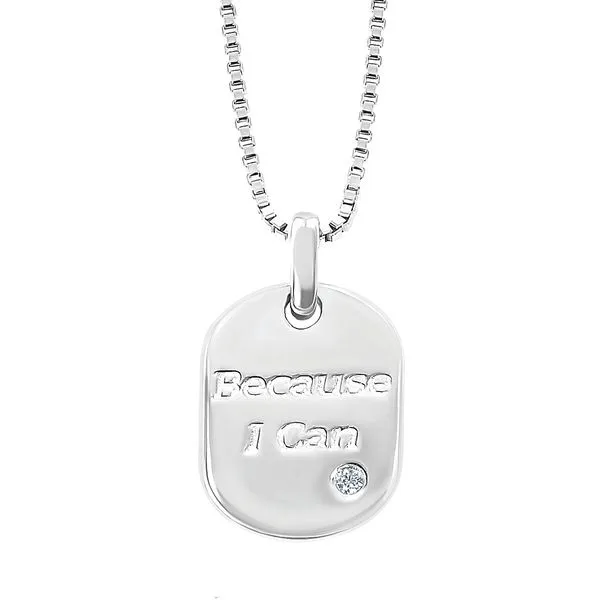 Sterling Silver Diamond Pendant Scirto's Jewelry Lockport, NY