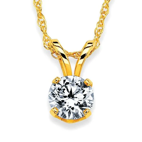 14k Yellow Gold Diamond Pendant Rick's Jewelers California, MD