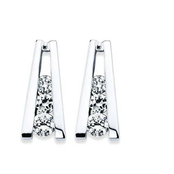 14k White Gold Earrings McCoy Jewelers Bartlesville, OK