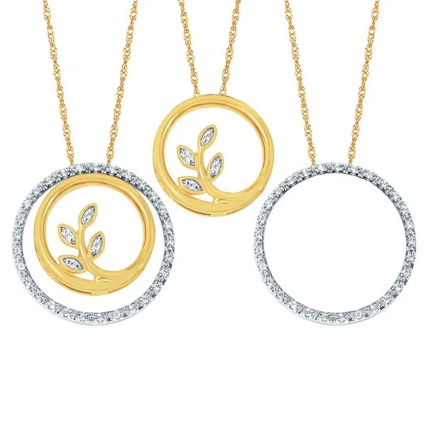 10k White & Yellow Gold Pendant Engelbert's Jewelers, Inc. Rome, NY