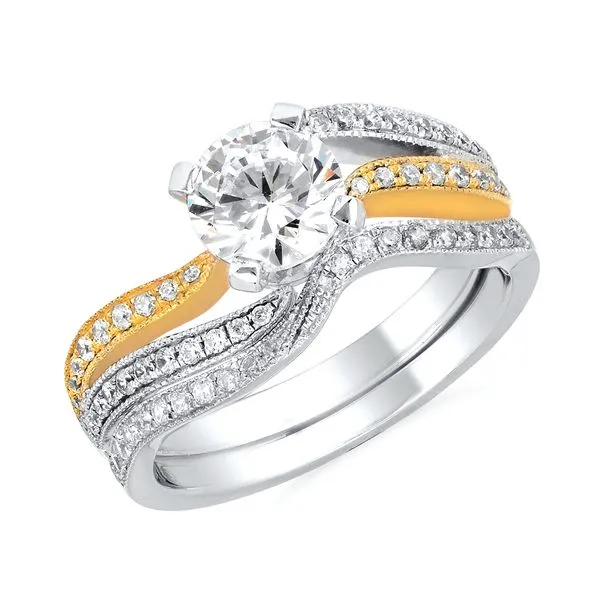 14k Yellow & White Gold Bridal Set Pfaff Jewelers Grandville, MI