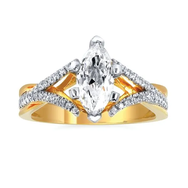 14k Yellow Gold Bridal Set Image 2 Richard's Jewelry Berne, IN