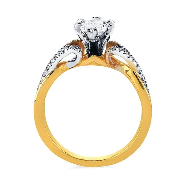 14k Yellow Gold Bridal Set Image 4 Richard's Jewelry Berne, IN