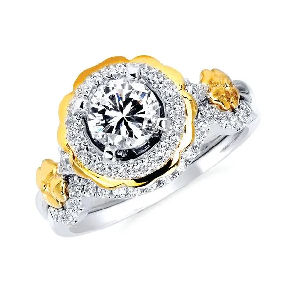 14k White & Yellow Gold Bridal Set Pfaff Jewelers Grandville, MI