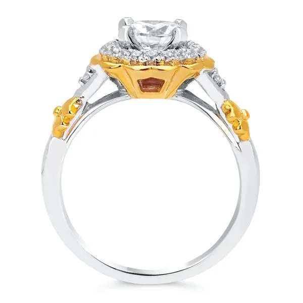 14k White & Yellow Gold Bridal Set Image 4 Pfaff Jewelers Grandville, MI