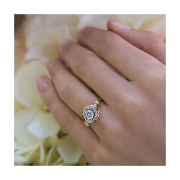 14k White & Yellow Gold Bridal Set Image 5 Pfaff Jewelers Grandville, MI