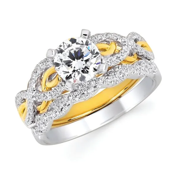 14k Yellow & White Gold Bridal Set Pfaff Jewelers Grandville, MI
