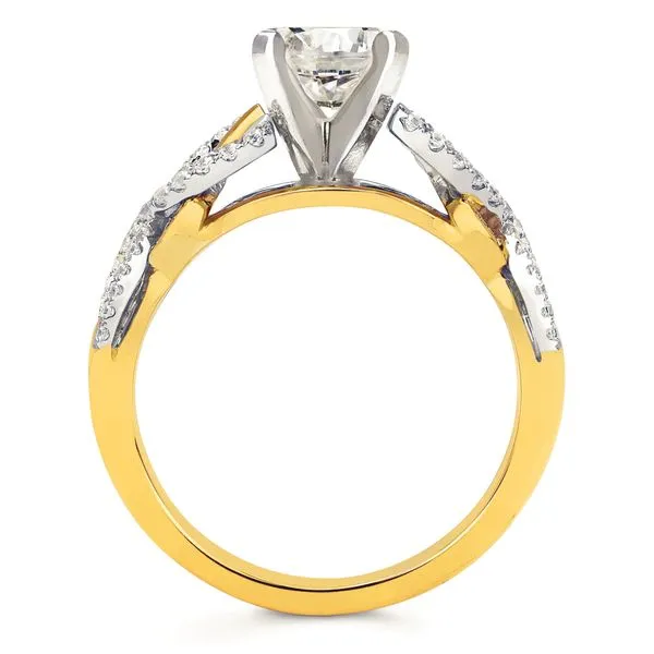 14k Yellow & White Gold Bridal Set Image 4 Pfaff Jewelers Grandville, MI