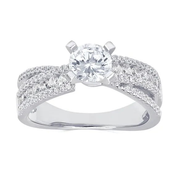 14k White Gold Bridal Set Image 2 Whalen Jewelers Inverness, FL