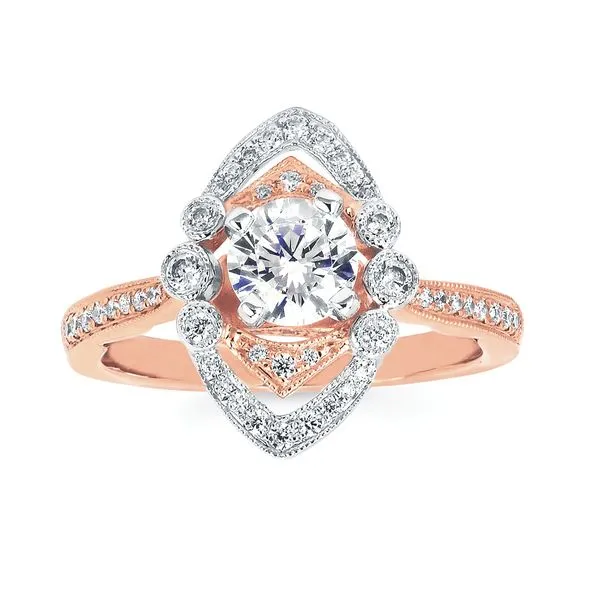 14k Rose & White Gold Bridal Set Image 2 Whalen Jewelers Inverness, FL