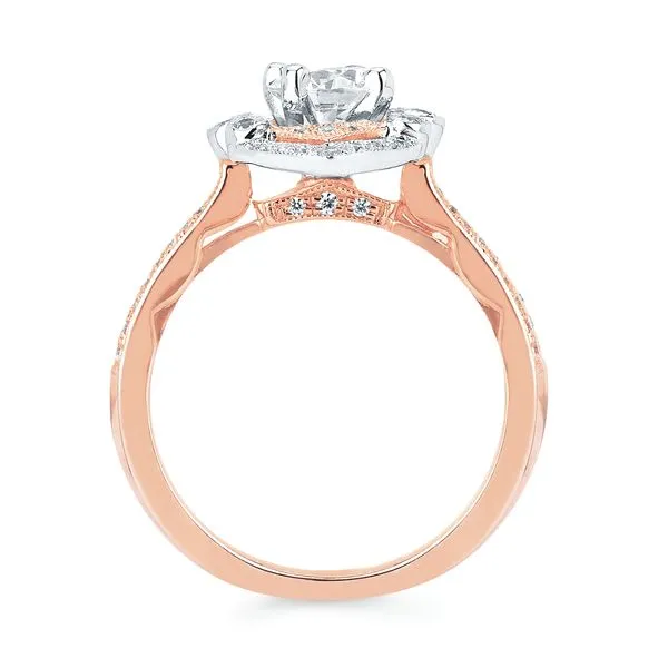 14k Rose & White Gold Bridal Set Image 4 Whalen Jewelers Inverness, FL