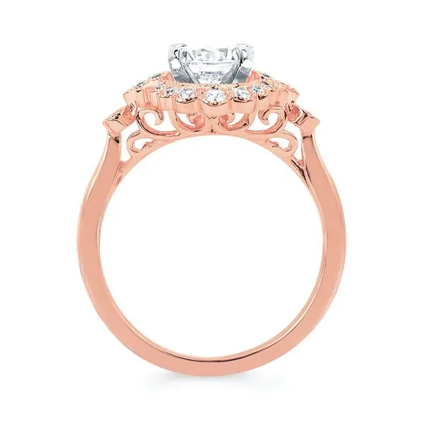 14k Rose Gold Bridal Set Image 4 Pfaff Jewelers Grandville, MI