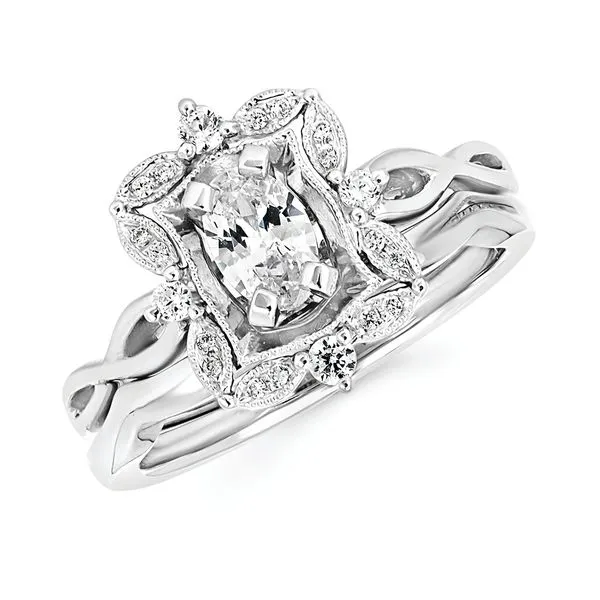 14k White Gold Bridal Set Pfaff Jewelers Grandville, MI