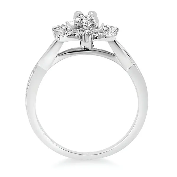 14k White Gold Bridal Set Image 4 Pfaff Jewelers Grandville, MI