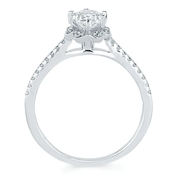 14k White Gold Bridal Set Image 4 Pfaff Jewelers Grandville, MI