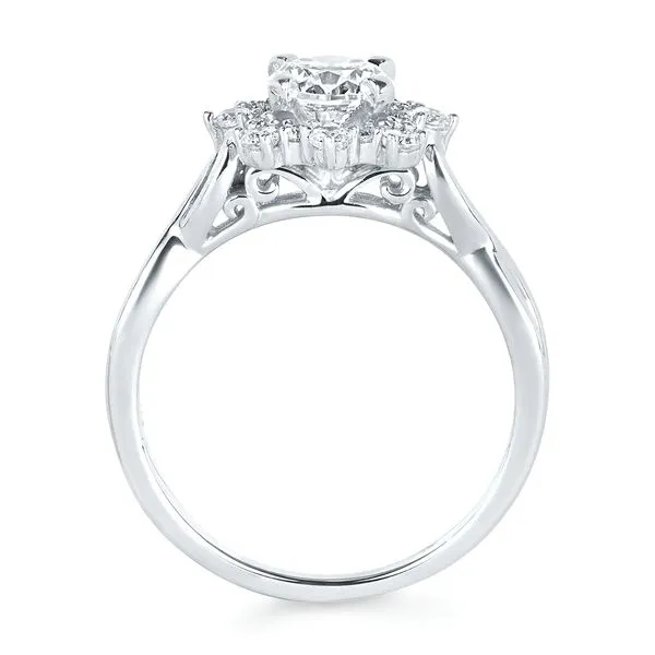 14k White Gold Bridal Set Image 4 Richard's Jewelry Berne, IN