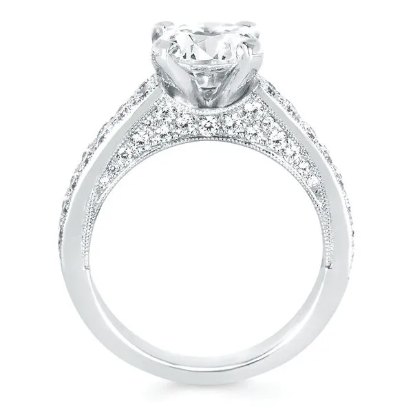 14k White Gold Bridal Set Image 4 Pfaff Jewelers Grandville, MI