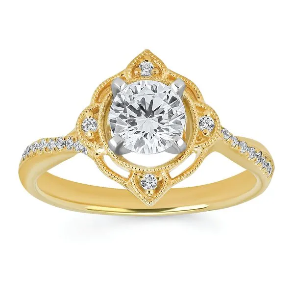 14k Yellow Gold Bridal Set Image 2 Whalen Jewelers Inverness, FL