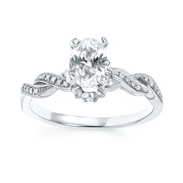 14k White Gold Bridal Set Image 2 Richard's Jewelry Berne, IN