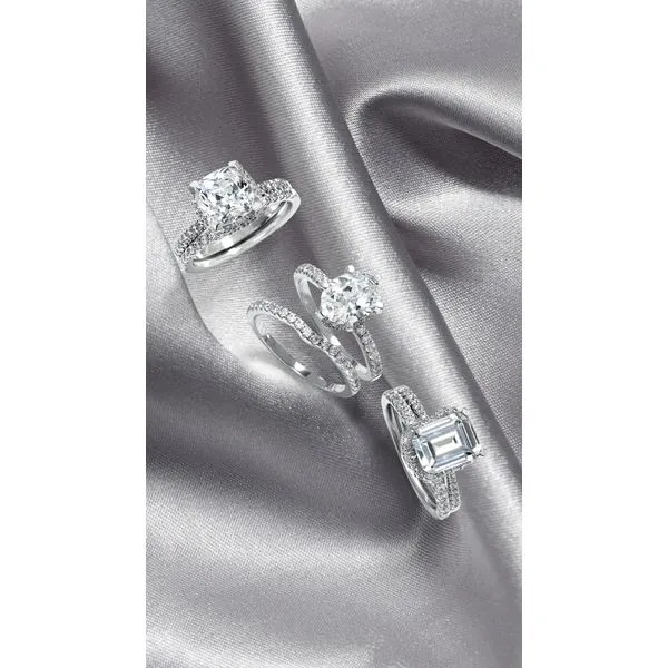 14k White Gold Bridal Set Image 5 Pfaff Jewelers Grandville, MI