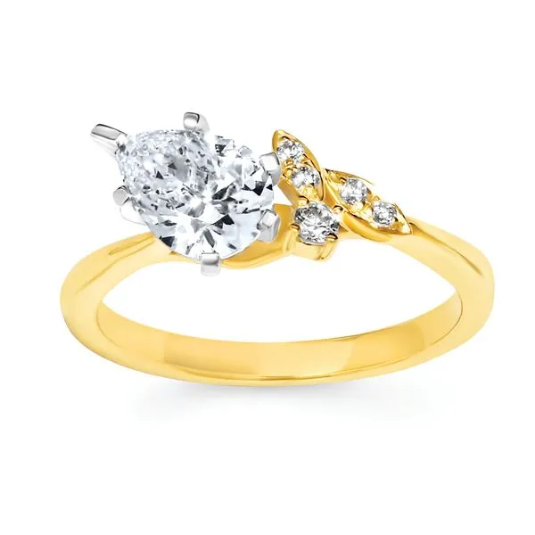 14k Yellow Gold Bridal Set Image 2 J. Meredith Jewelers Delafield, WI