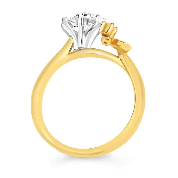 14k Yellow Gold Bridal Set Image 4 J. Meredith Jewelers Delafield, WI