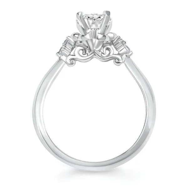 14k White Gold Bridal Set Image 4 Daniel Jewelers Brewster, NY