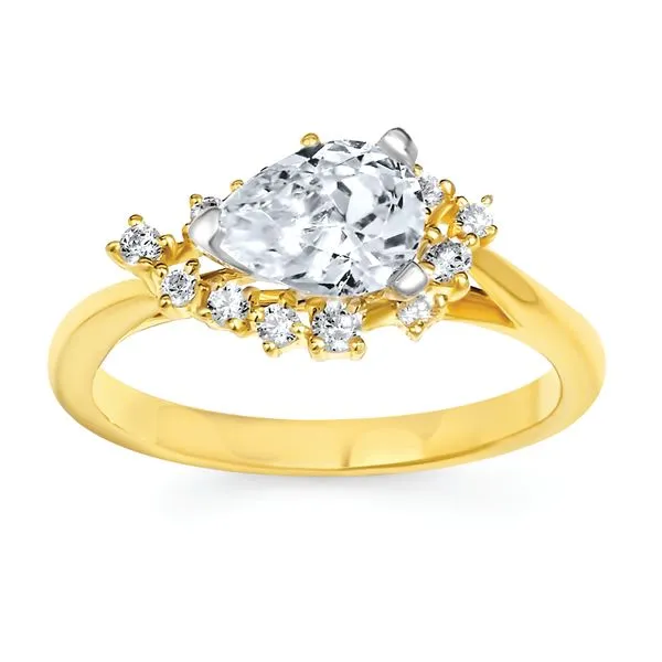 14k Yellow Gold Bridal Set Image 2 Long Jewelers Chesapeake, VA