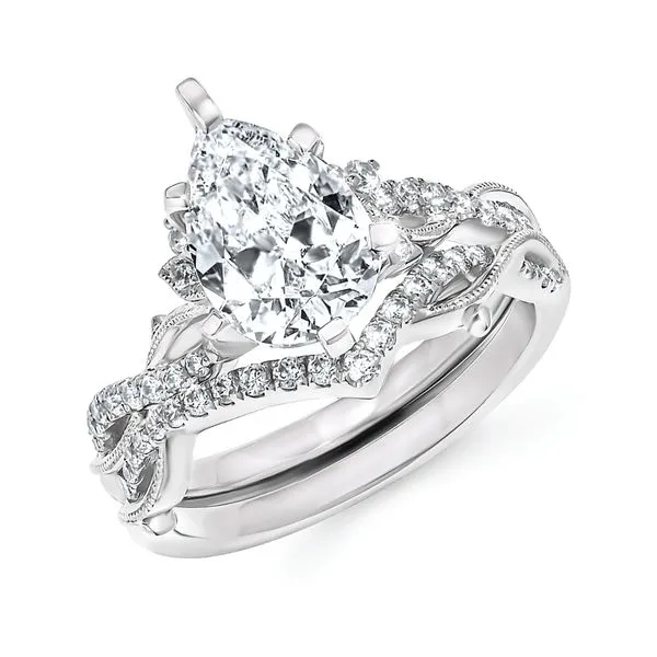 14k White Gold Bridal Set Morin Jewelers Southbridge, MA