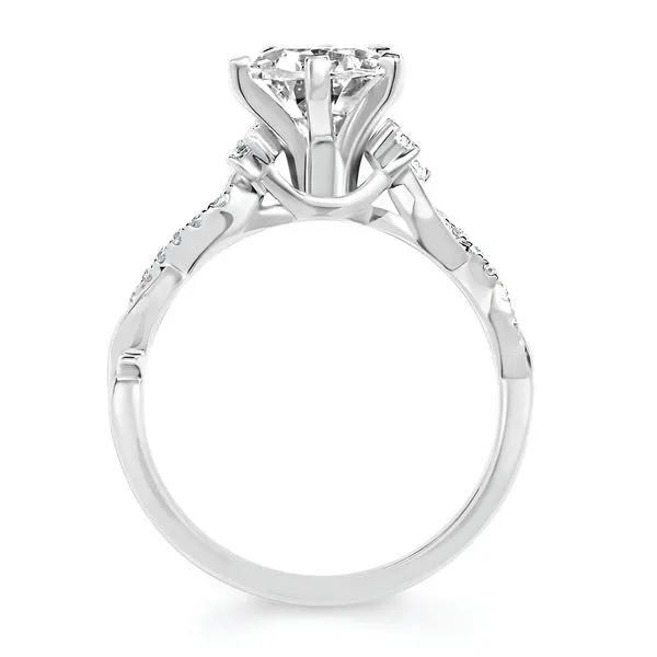 14k White Gold Bridal Set Image 4 Woelk's House of Diamonds Russell, KS