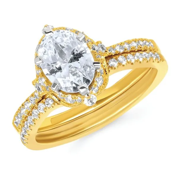 14k Yellow Gold Bridal Set Woelk's House of Diamonds Russell, KS