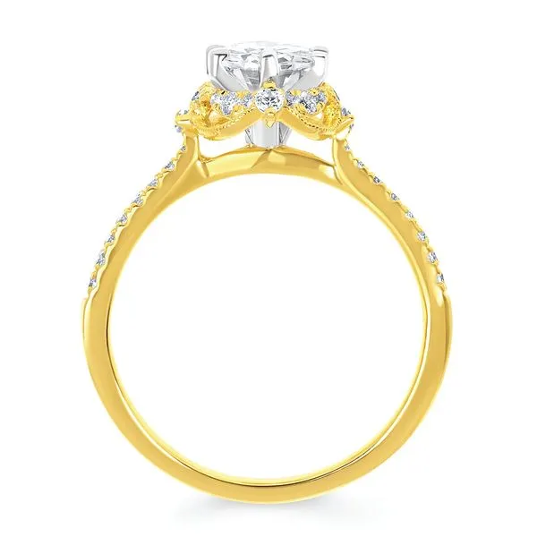 14k Yellow Gold Bridal Set Image 4 Avitabile Fine Jewelers Hanover, MA